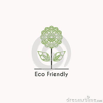 Vector Ecological Logo Vector Illustration