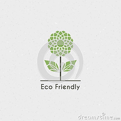 Vector Ecological Logo Vector Illustration