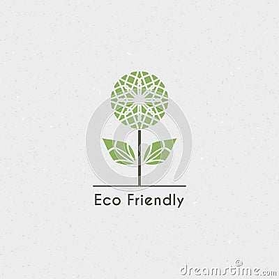 Vector Ecological Logo Vector Illustration