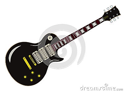 Vector electric guitar Vector Illustration