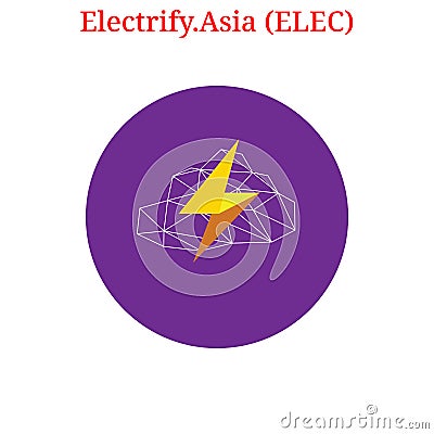 Vector Electrify.Asia ELEC logo Vector Illustration