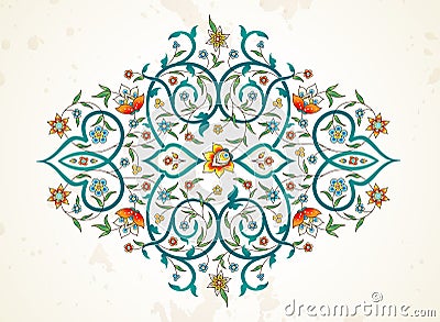 Vector element, ornament in Eastern style. Vector Illustration