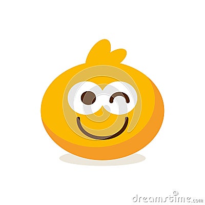 vector emoji cute Winking Face illustration isolated Vector Illustration