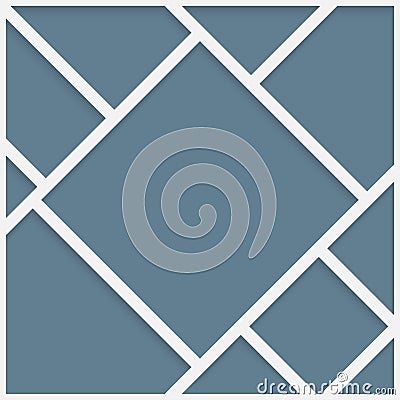 Vector empty collage board nine images, photo Vector Illustration