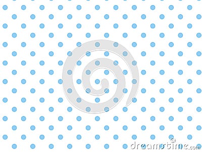 Vector Eps8 White Background with Blue Polka Dots Vector Illustration