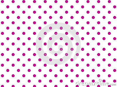 Vector Eps8 White Background with Pink Polka Dots Vector Illustration