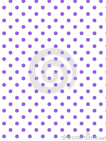 Vector Eps8 White Background with Purple Polka Dot Vector Illustration