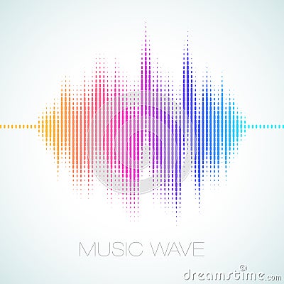 Vector Equalizer Sound Wave Vector Illustration