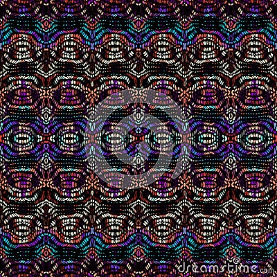 Vector ethnic tribal pattern. Seamless art image. Vector Illustration