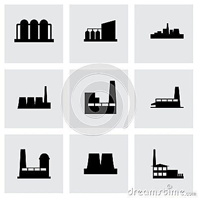 Vector factory icon set Vector Illustration