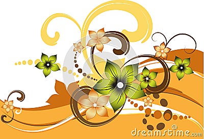 Vector fantasy flower Vector Illustration