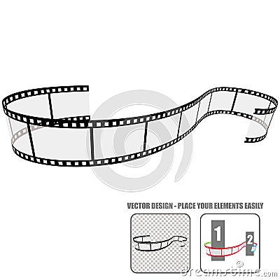 Vector film roll Vector Illustration