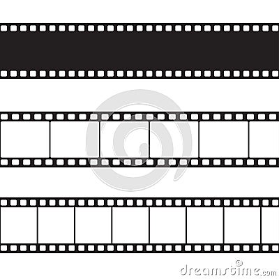 Vector film strip illustration Vector Illustration