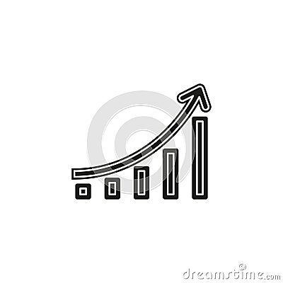 vector financial graph - analytics chart, financial data report Stock Photo