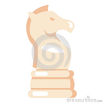 Vector Flat Chess Knight Icon Vector Illustration