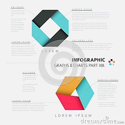 Vector flat design infographic elements Vector Illustration