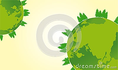 Vector flat earth day design Vector Illustration