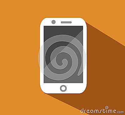 Vector flat icon of phone. Vector Illustration