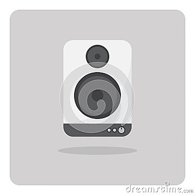 Vector of flat icon, speakers Vector Illustration