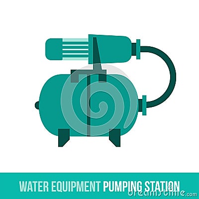 Vector flat icon water equipment Vector Illustration