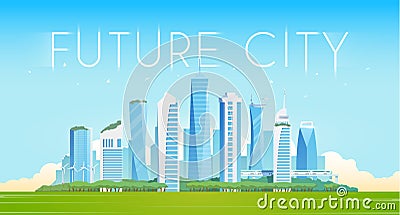 Future city Vector Illustration