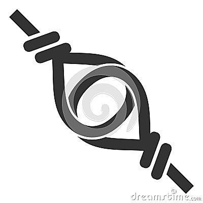 Vector Flat Knot Loop Connection Icon Vector Illustration
