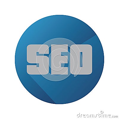 Vector Flat SEO Analysis With Long Shadow Stock Photo