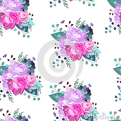 Vector floral pattern. Summer,spring,celebration design. Vector Illustration