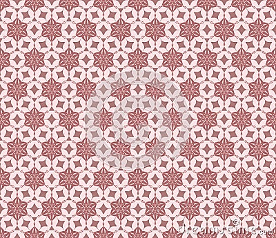 Vector floral seamless pattern in pink colors Vector Illustration