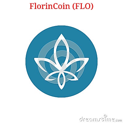 Vector FlorinCoin FLO logo Vector Illustration