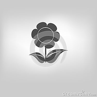 Vector flower icon Vector Illustration