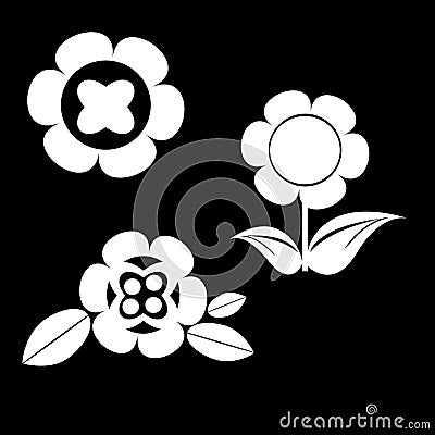 Vector flower icon Vector Illustration