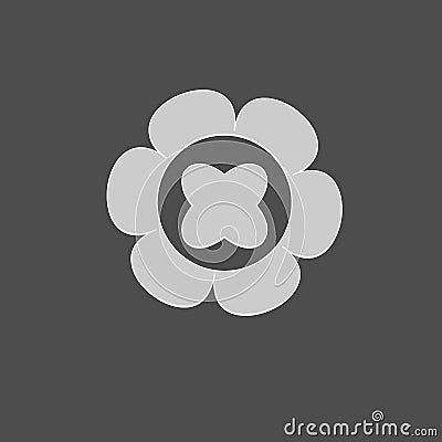 Vector flower icon Vector Illustration