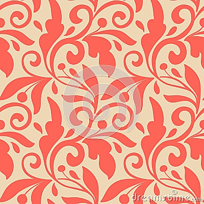 Vector flower seamless pattern element. Elegant texture for backgrounds. Vector Illustration