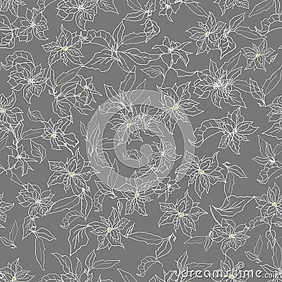 Vector flowers ornament tile Vector Illustration