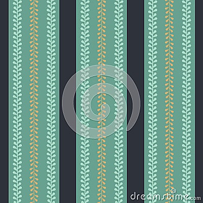 Vector Folklore Periwinkle Stripes seamless pattern background Stock Photo