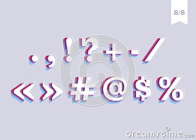 Vector Font Design. Creative Poster Typeface. Abstract Urban Typography. Stock Photo