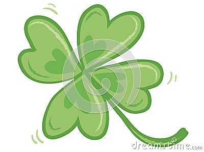 Vector four leafs clover. Vector Illustration