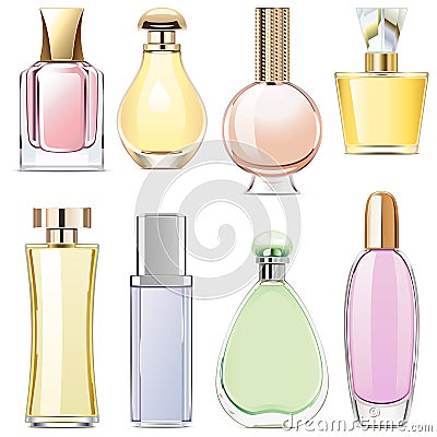 Vector Fragrance Icons Vector Illustration