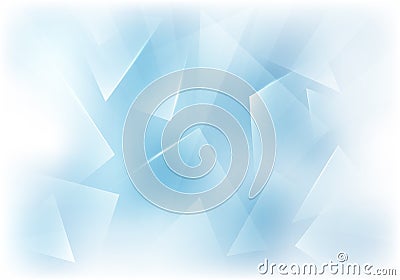 Vector Frosted Glass Blue and White Background. Frozen Window Illustration. Vector Illustration