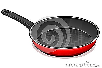 Vector frying pan design concept Vector Illustration