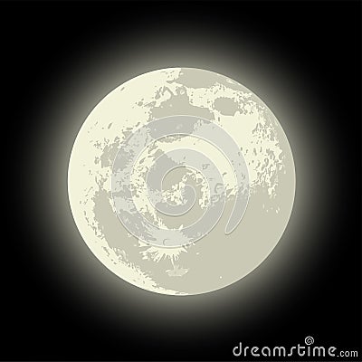Vector Full Moon Vector Illustration