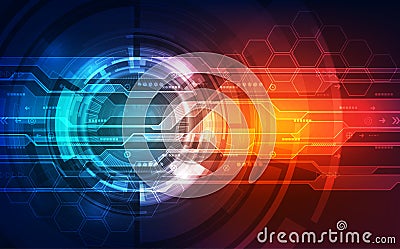 Vector future digital speed technology concept, abstract background illustration Vector Illustration