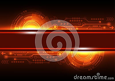 Vector future network telecom technology, abstract background Vector Illustration