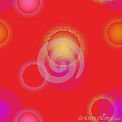 Vector futuristic luminescent pattern for textile decoration and design Vector Illustration