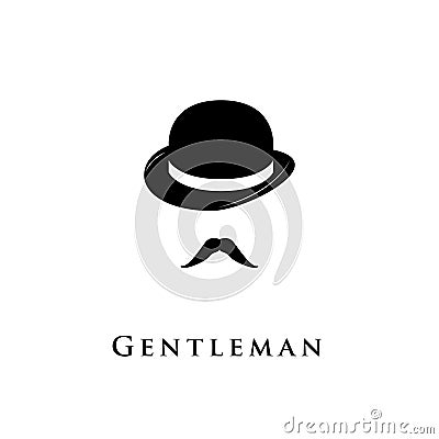 Vector gentleman icon. Vector Illustration