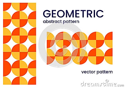 Vector geometric abstract pattern, perfect for your cover, flyer, brochure design. Minimalist design. Stock Photo