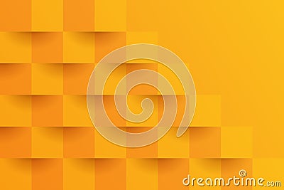 Orange geometric pattern, abstract background template. Vector Illustration
