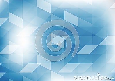 Vector geometric blue color illustration graphic abstract background. Vector polygon design for your business Vector Illustration