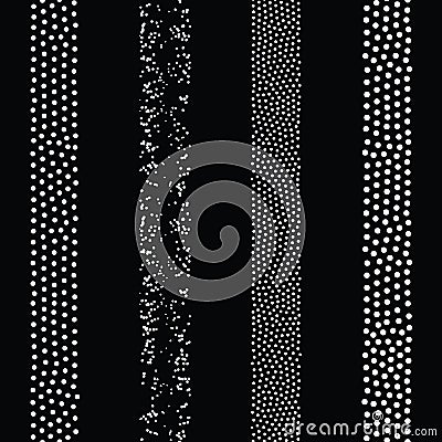 Vector geometric seamless pattern. Repeating abstract dots Vector Illustration